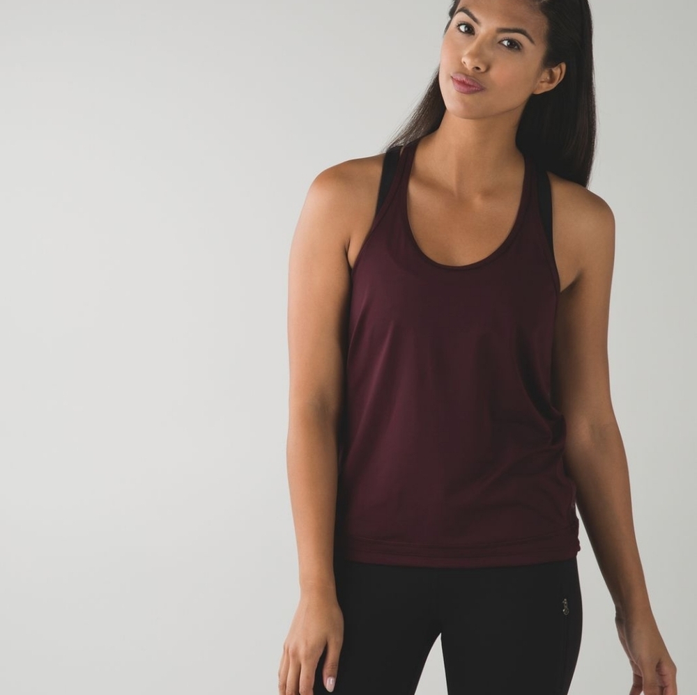 😍Lululemon! Maroon  Racerback Tank Top